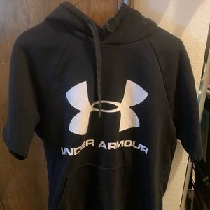 Men’s Under Armour fleece Big Logo short sleeve hoodie